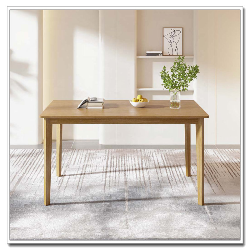 Rectangular Dining Table, Natural Wood
