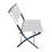 Folding French Chairs in PE Rattan with Metal Frames for Indoor and Outdoor Use-107823679