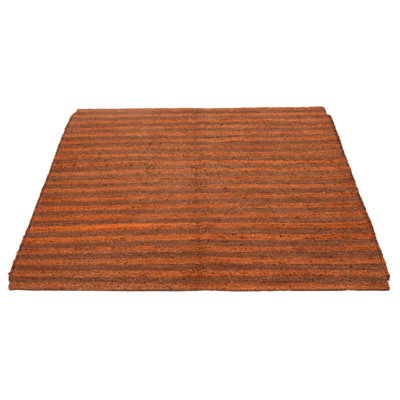 Natural Orange Tapestry Kilim 6'11" x 6'8"