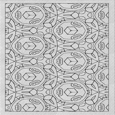 Tapis gris tissé à la machine