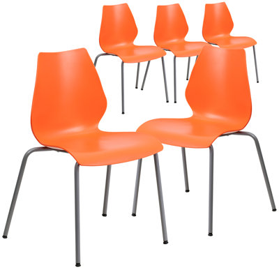 Chaises de vestibule empilables en plastique Oliverson