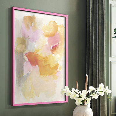 Warm Petals I Framed Print - Solid Wood