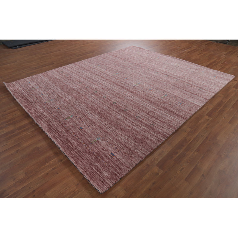 Tapis indien en laine fabriqué à la main de style Gabbeh 8 x 10