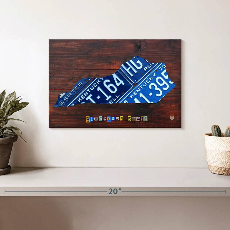 Plaque du Kentucky, Lennon, H 8 po x l 12 po
