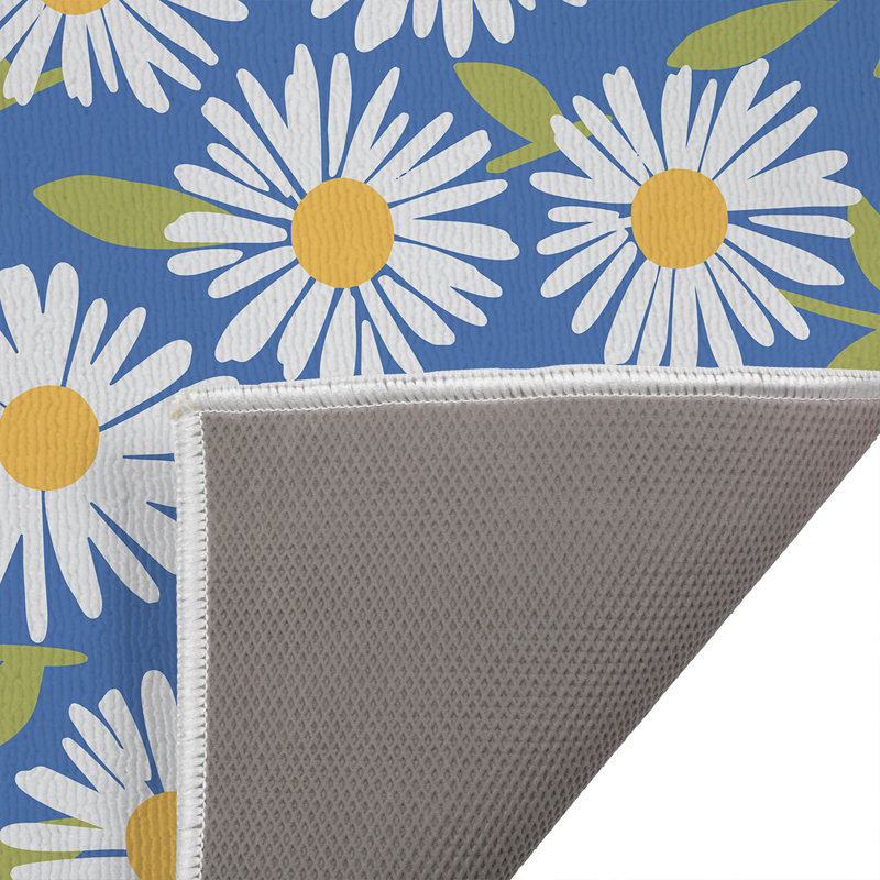 Paillasson Sweet Daisy, Bleu ultramarine, L 21 po x L 34 po
