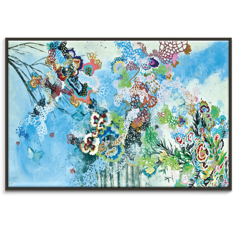 Lia Porto - Painting on Canvas, Black, 51cm H x 76cm W