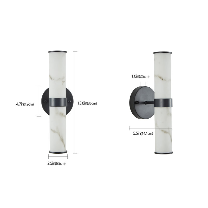 Shipka LED Recessed Wall Light, Matte Black