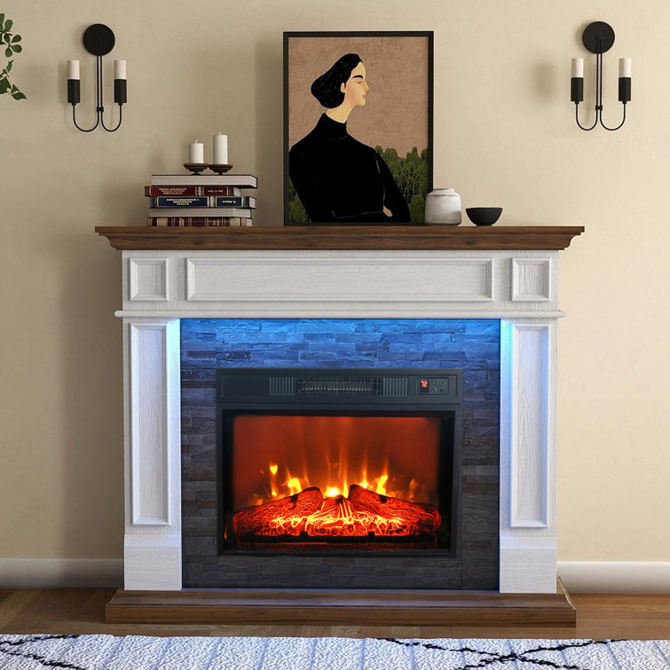 Symple Stuff Ahmiah 43.3'' W Electric Fireplace & Reviews - Wayfair Canada
