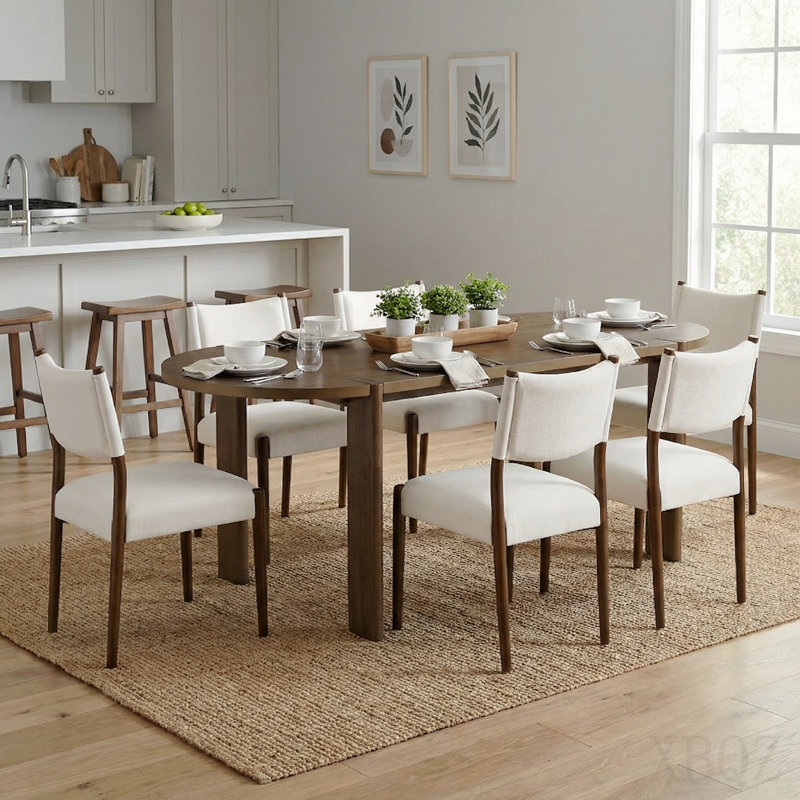 Ensemble de table de salle à manger 7 pièces, 7 pièces, 7 pièces