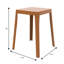 Tabouret carré en plastique empilable Dantoni-1144484269