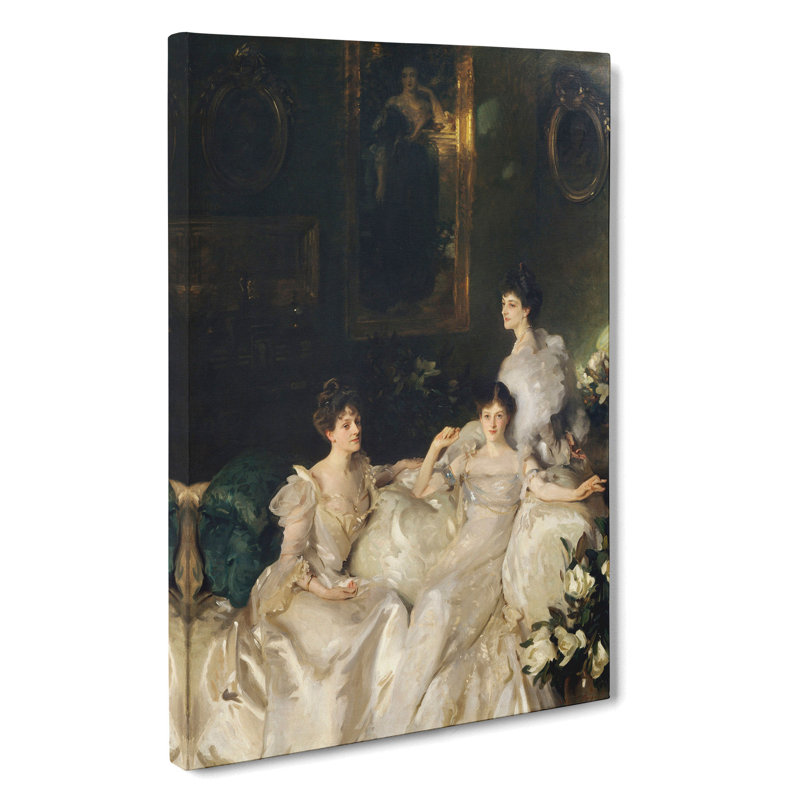 The Wyndham Sisters by John Singer Sargent - Wrapped Canvas Painting, 76cm H x 50cm W x 3cm D