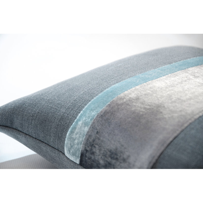 Stripe Lumbar Pillow Cover & Insert, Dusk, 12" x 24"
