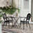 Damore All-Weather Commercial Paris Chairs with Arms and Metal Frames-36564802