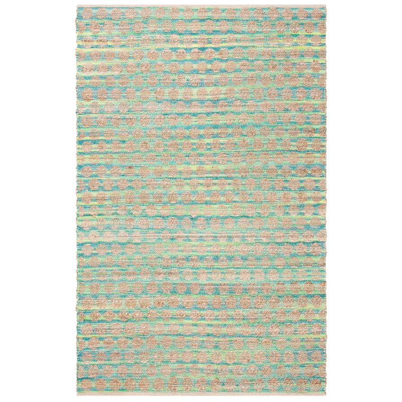 Tapis en jute / coton tissé à la main Arria Cape Cod, Rectangle 9 pi x 12 pi