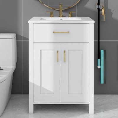 Évier à lessive 24 po avec armoire intégrée