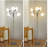 Medusa 5-Head Adjustable Floor Lamp With Large Shade, Flexible Gooseneck Reading Light, E26 Bulb Compatible, 4-Way Rotary Switch, Satin Nickel Finish For Living Room, Bedroom