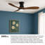 Ventilateur intelligent DEL intégré Swell Flush-94487139