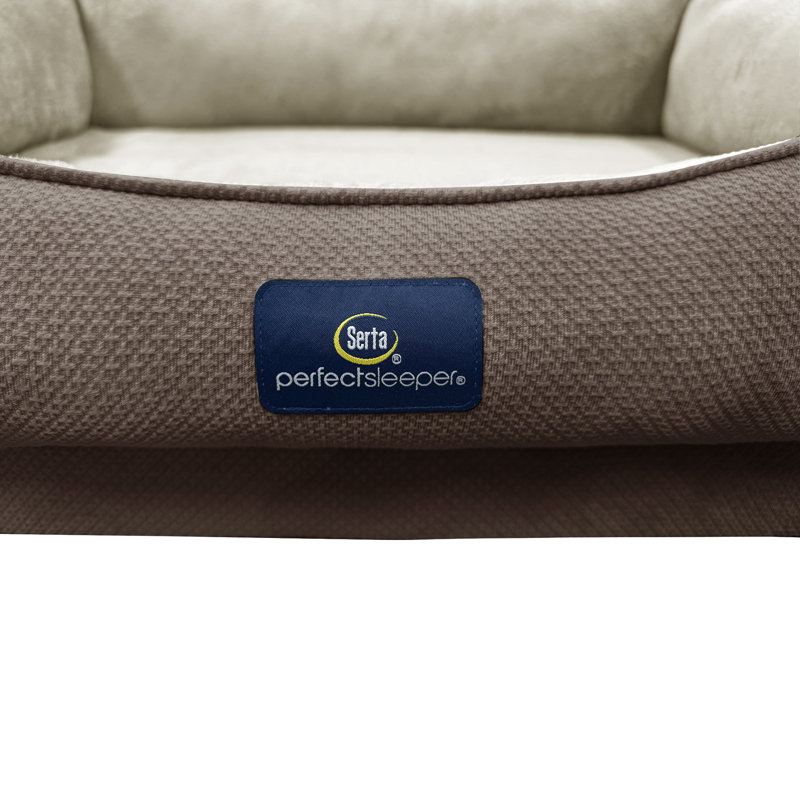 Lit pour chien Serta Ortho Cuddler, Moka, H 10 po x l 46 po x P 34 po