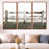 Toile avec cadre flottant brun