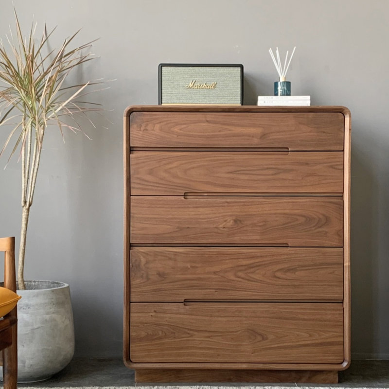 Armoire de rangement en noyer noir
