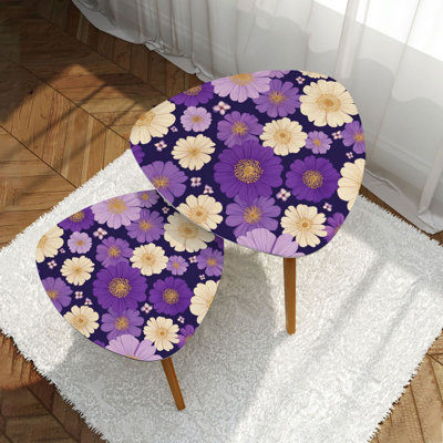Ensemble de 2 tables basses gigognes Triangle