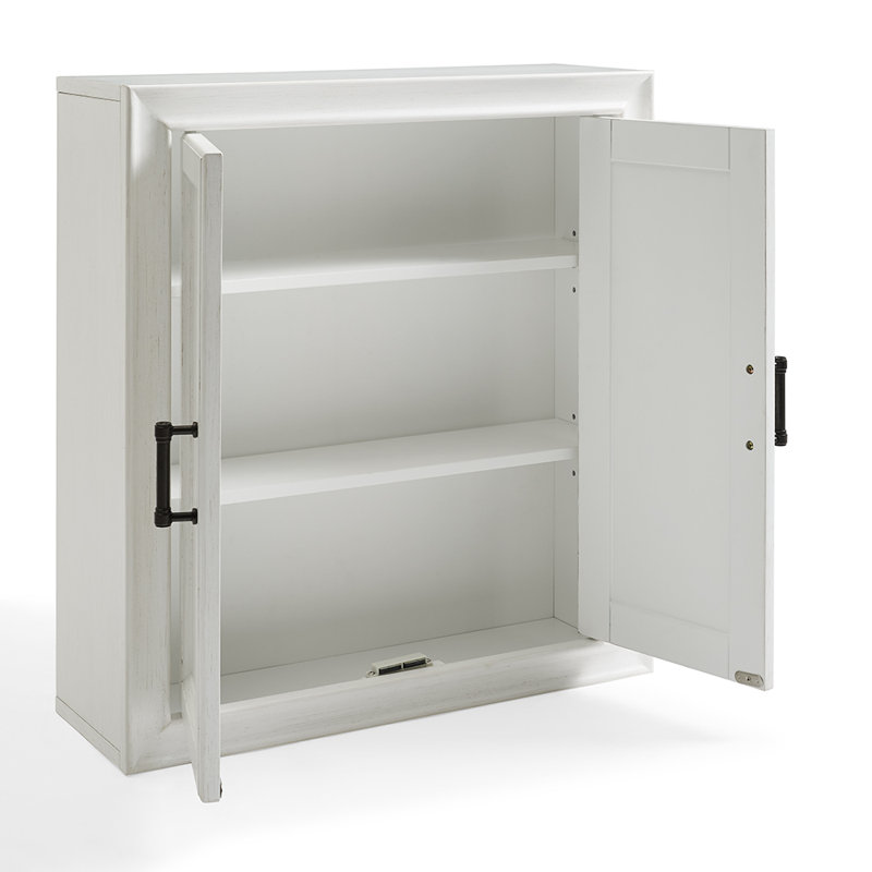 Jesse Bathroom Cabinet, Distressed White