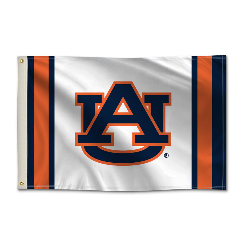 Tigers d'Auburn - drapeau en nylon imprimé 2 pi x 3 pi - Licence NCAA