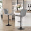Adjustable Height Counter Stool with Metal Frame-309463928