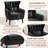 Thick Cushion Upholstered Comfy Oversize Velvet Accent Chair-993558638