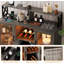Buffet de cuisine avec lumières DEL et porte-verre-376620993