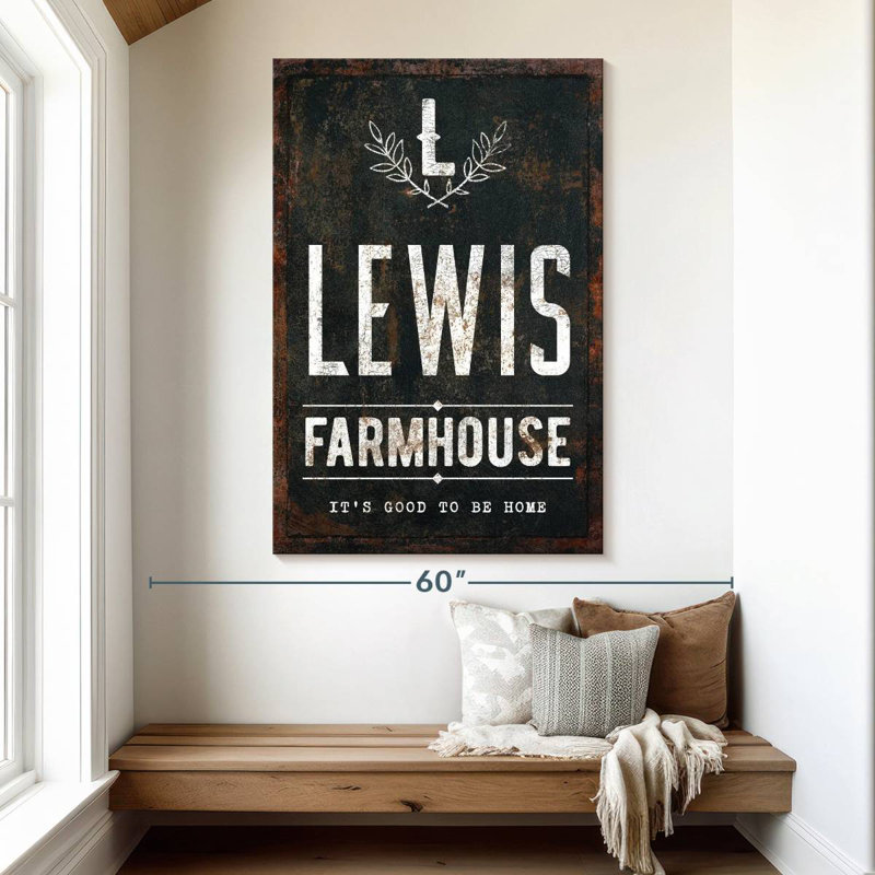 Lewis Lewis, typographie, H 51 po x l 34 po