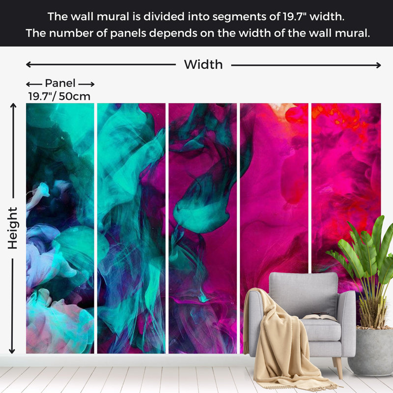 Arathi Abstract Wall Mural, 110" L x 157" W