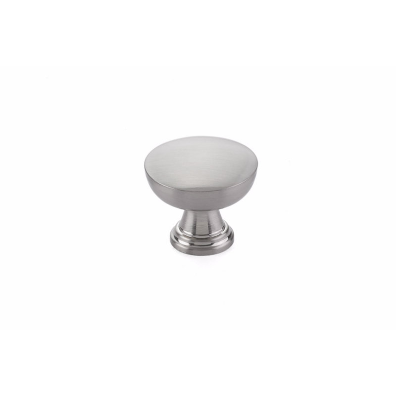 Poignée d'armoire ronde Emtek Overland, Nickel satiné, 1.75''