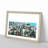 View of Reykjavik in Iceland in Abstract - Picture Frame Graphic Art Print-55759656-55759657