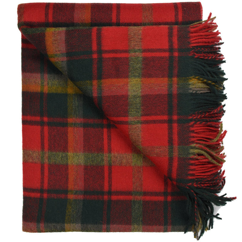 Jeté en laine highland merino, Érable