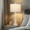 Ensemble de 2 lampes de table de ferme avec ports USB C + A et prises CA, design rustique rétro, ampoules DEL incluses, parfaites pour le salon, la chambre à coucher, la table de chevet