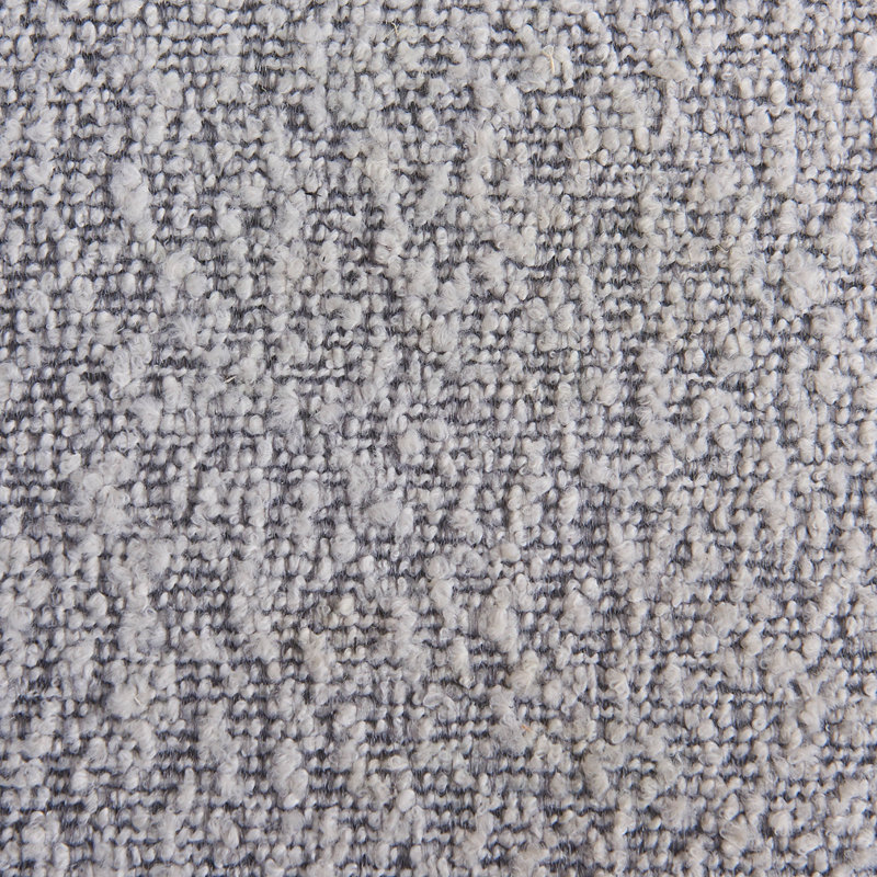 Élégants tabourets ronds avec assise rembourrée et structure en métal noir, Gris