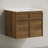 St. Tropez 24" Wall-Mounted Bathroom Vanity In Brown Oak With 3-Hole Widespread Sink Top-119665075-119665078-119665073
