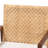Bohemian Light Honey Rattan and Acacia Wood Arm Chair