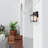 1 Light Black Outdoor Wall Lantern