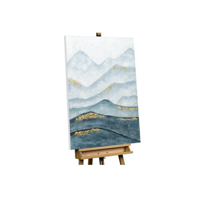Hand -painted acrylic painting Enchanted Mountains