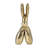 Balloon Dog Sculpture Figurine – Contemporary Metal Art Statue for Tabletop or Shelf Display – Unique Decorative Objects for Kitchen Decor, Office, and Home Decor – Perfect Accent for Modern Living Room Styling – 8", Gold
