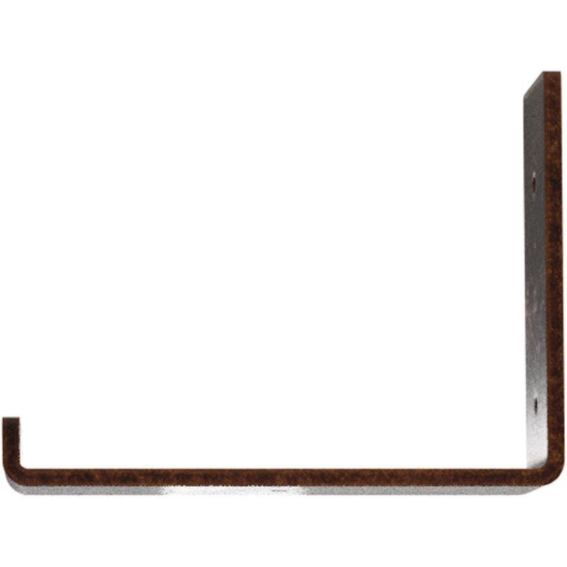 Support de tablette en acier, H 6 po x l 2 po x P 8 po, Cuivre antique
