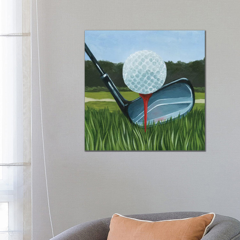 Tee Off II by Grace Popp - Wrapped Canvas Print, 66.04cm H x 66.04cm W x 1.91cm D