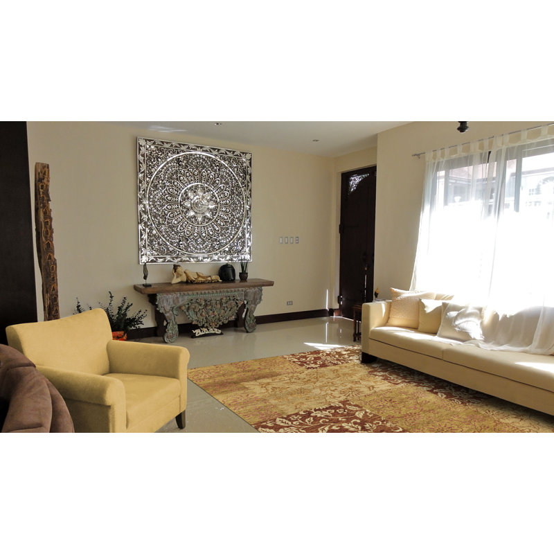 Zariya Performance Wool Floral Indoor Rug, Rectangle 4' x 6'