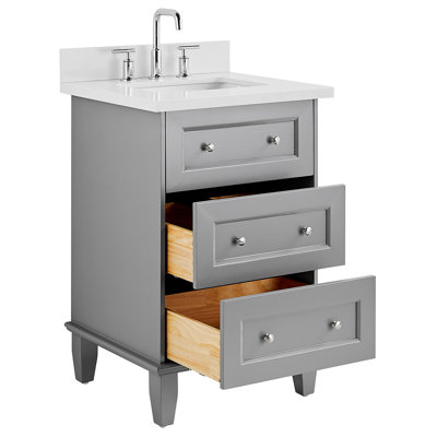 Nora 24" Freestanding Standard Single Bathroom Vanity with Top