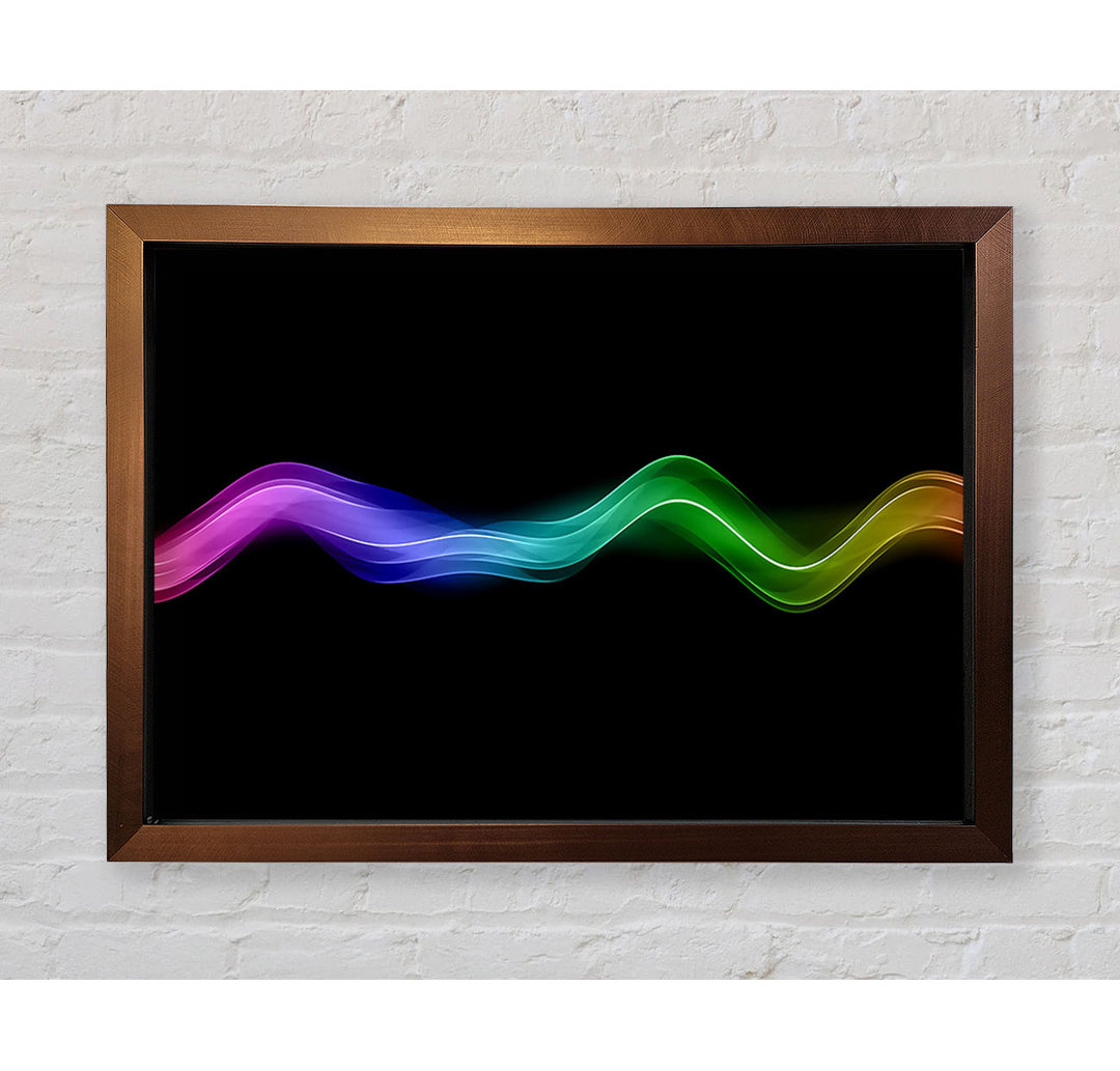 Gerahmtes Wandbild Rainbow Wave