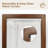 6-Panel Washable Fabric Room Divider, Walnut Color Frame-405036613-405036614