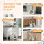 AIYAPLAY Kids Tower Adjustable 3 Step Kitchen Helper for 2-5 Years Grey