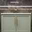 Meuble-lavabo vert 30 po avec lavabo en céramique et rangement multifonctionnel-1463223660